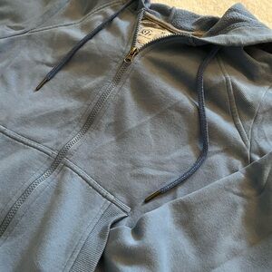 Blue Zip-Up Hoodie
